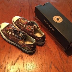 Brown slip in converse