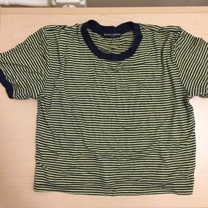Brandy Melville cropped striped tee shirt