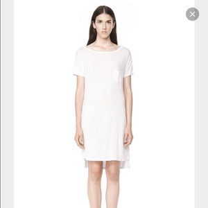 T by Alexander Wang boatneck pocket t shirt dress