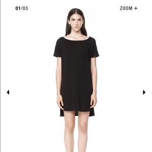 T by Alexander Wang boatneck pocket t shirt dress