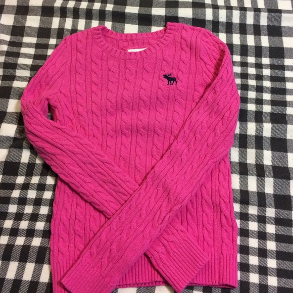 a&f knit sweatshirt