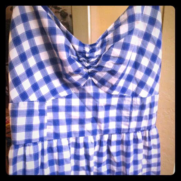 old navy checkered dress