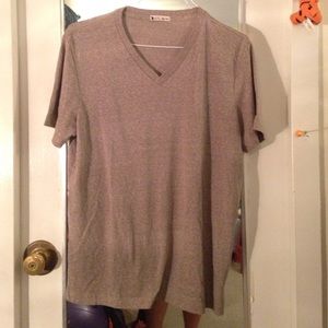 Men's large sheer brown vneck