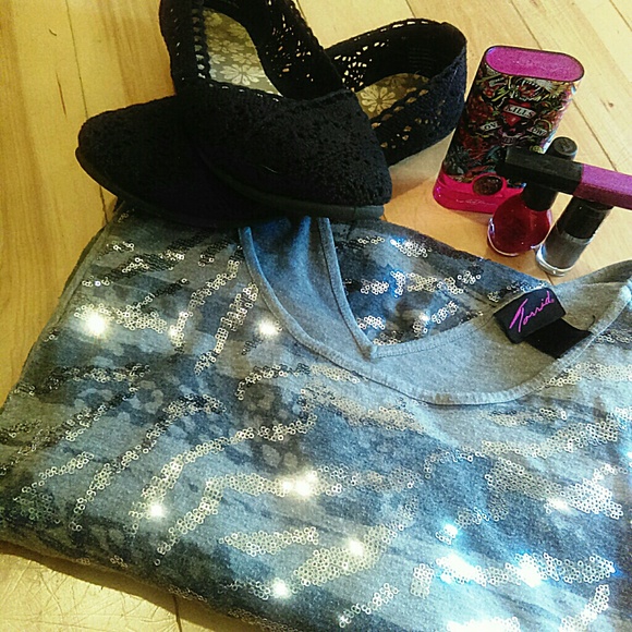 Sequin 1/2 Sleeve Sweater