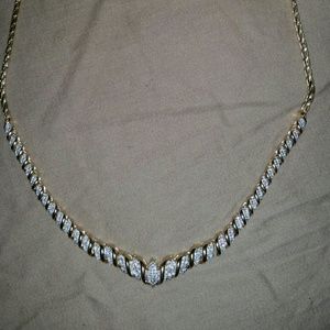Gold & diamond necklace