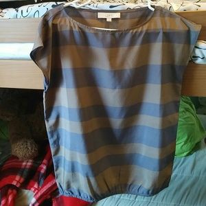 Striped Ann Taylor loft Blouse