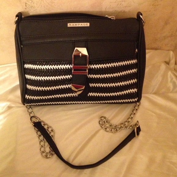 Black and white cross body purse - Picture 1 of 3