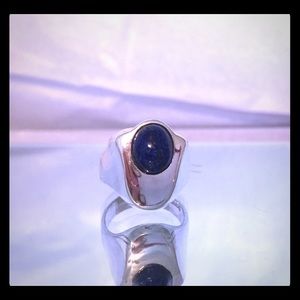 Sterling Silver Blue Sodalite Ring
