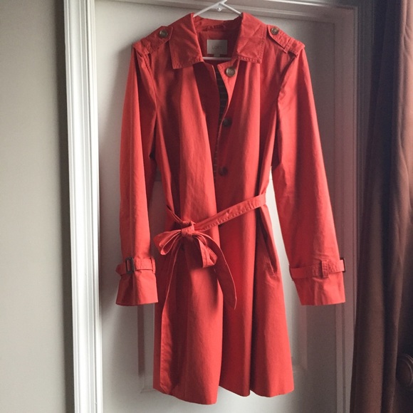 LOFT Jackets & Blazers - Loft Orange Trench