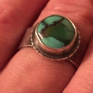 925 turquoise ring. Handmade.