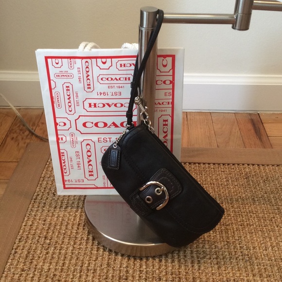 Coach Black Leather Wrislet