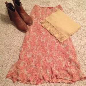 Paisley Silk Sundance Skirt - Reversable