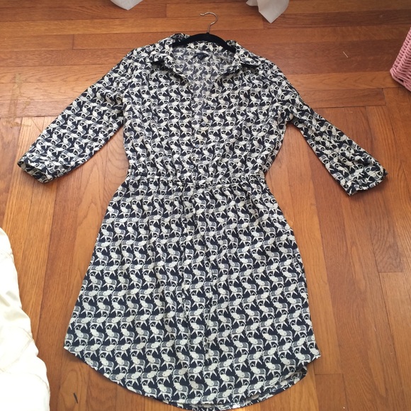 Elephant print gap dress