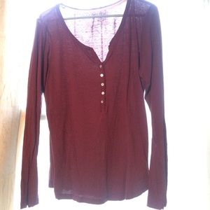 Maroon Henley