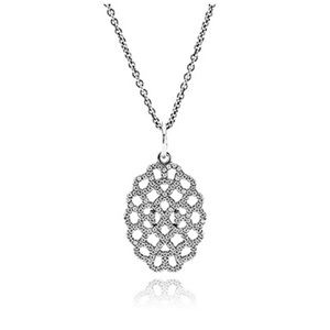 Pandora Shimmering Lace, Clear CZ Necklace