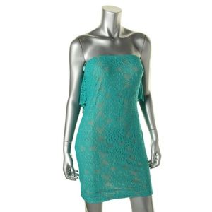 Lisa Green Crochet Lace Casual Dress S
