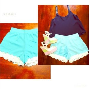 MINE Scalloped shorts