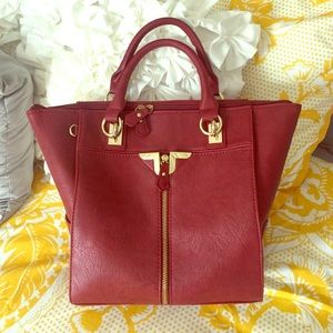 Danielle Nicole Burgundy Handbag