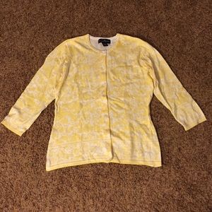 Yellow & White Cardigan