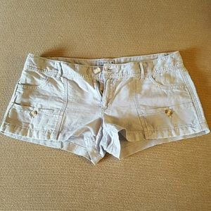 Blue/Gray linen shorts