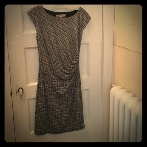 Classic black and white patterned dress