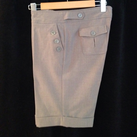 The Limited gray textured dress shorts