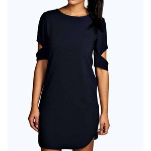 Cattia Cut Out Sleeve Shift Dress
