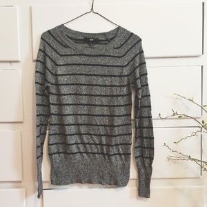 Mossimo Dark Grey and Black Striped Sweater