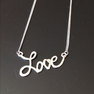 Silver Love Necklace