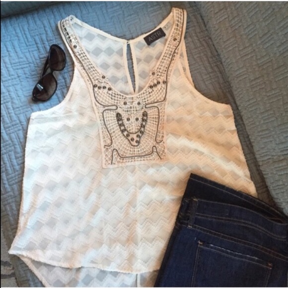 ๐ HP๐ ASTR racer back white top - Picture 1 of 4