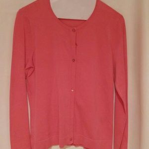 August Silk Pink button down cardigan
