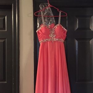 Peach formal/prom dress