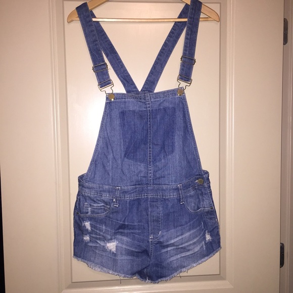 Blank NYC Denim - Blank NYC denim overall shorts