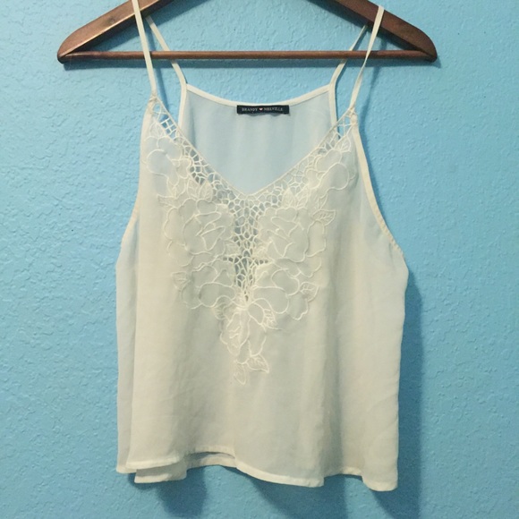 Brandy Melville Sheer Tank w/ Detailing
