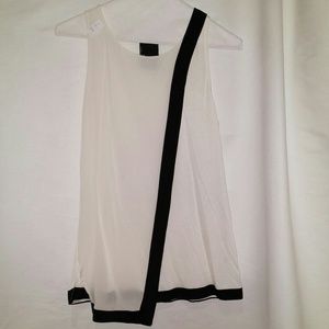 Black and White wrap around Tank