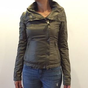 Mackage rain jacket w. hidden hood - green - XXS