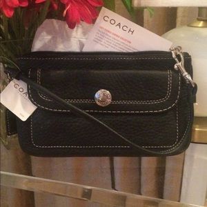 Coach pebble leather Wristlet
