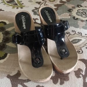 Antelope Boutique Black Wedges