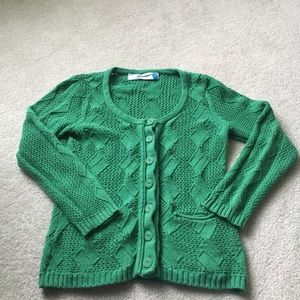 Sparrow: Green knitted jacket