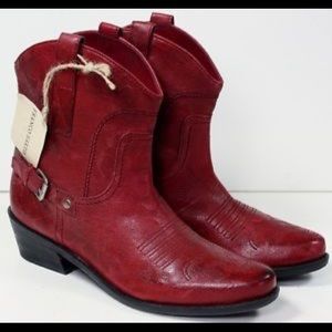 Franco Sarto Red Cowgirl Boots