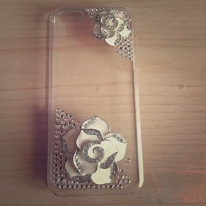 iPhone 5c Clear jeweled Case