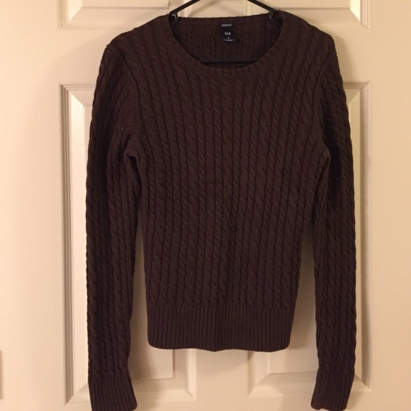 Gap brown knit sweater EUC