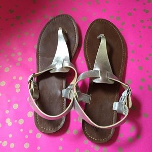 Silver Mossimo Thong Sandals
