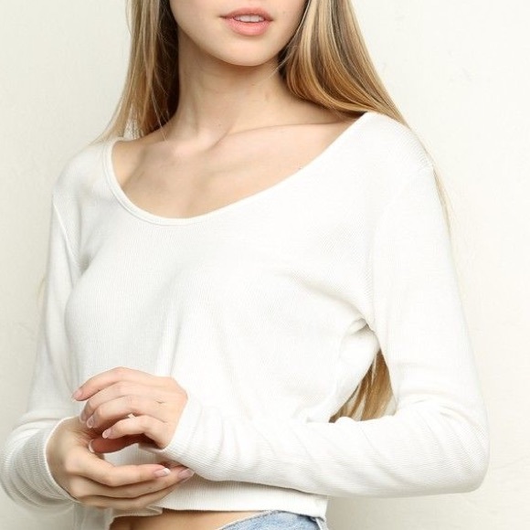 brandy Melville white long sleeve
