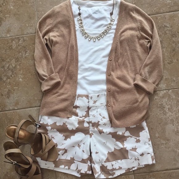 INC Floral Print Khaki Shorts