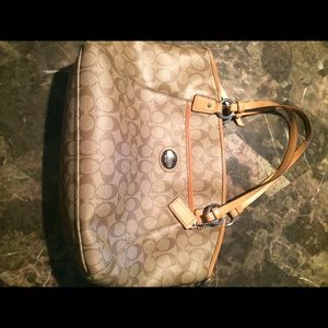 Leather Coach purse