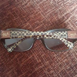 Brown coach sunglasses