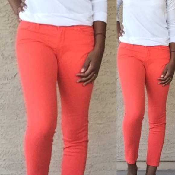 Burnt orange skinnies