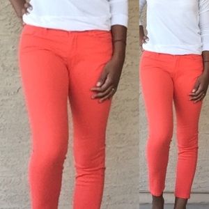 Burnt orange skinnies