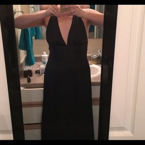 Floor length dress and Elle heels